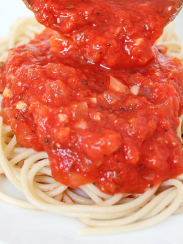 Oil free marinara sauce