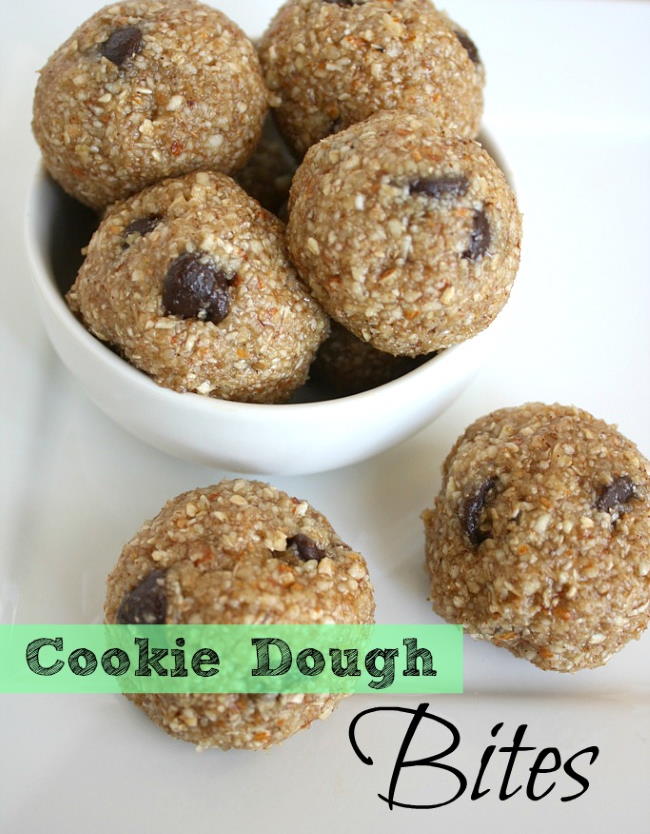 Cookie dough balls photo collage