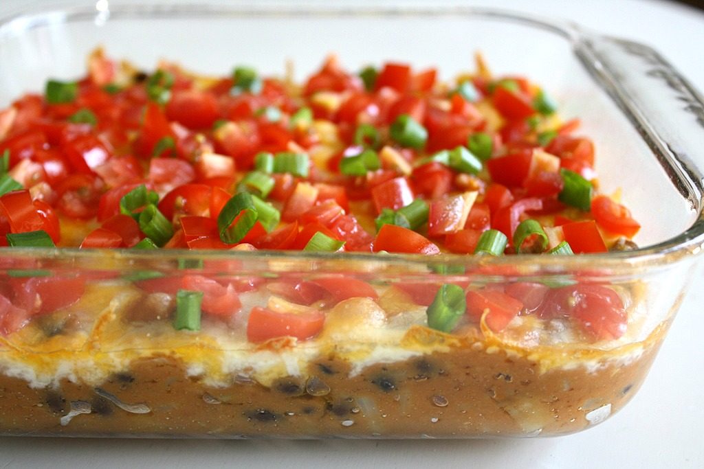 Glass dish with vegan bean dip
