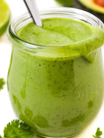Vegan creamy cilantro lime dressing cover photo