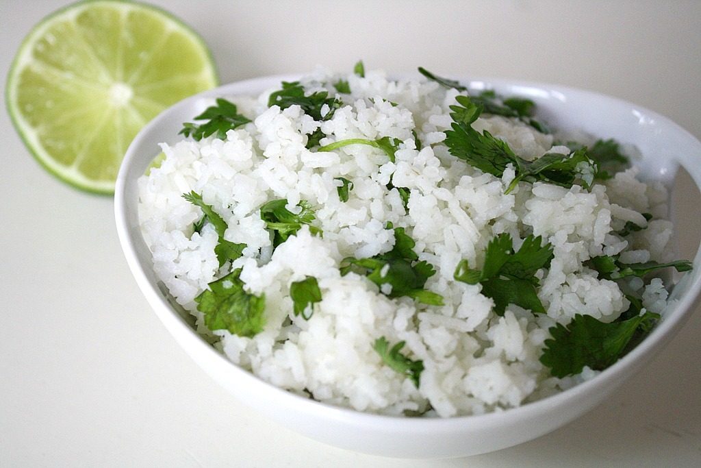 Bowl of cilantro-lime rice