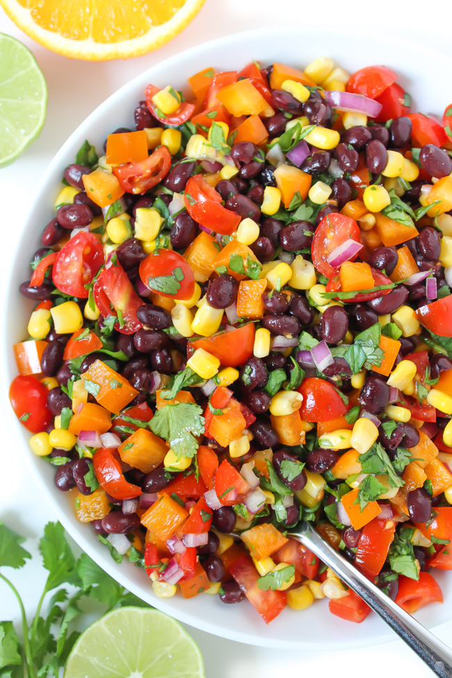 Southwest Black Bean Salad with Citrus Dressing | The Garden Grazer