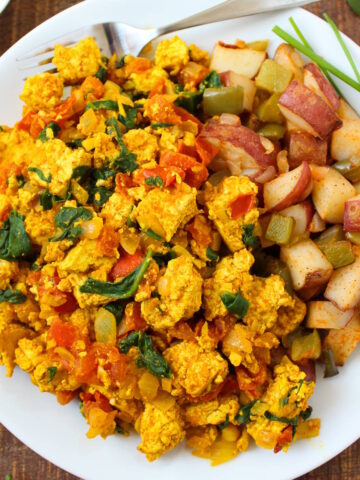 Spinach tofu scramble cover photo