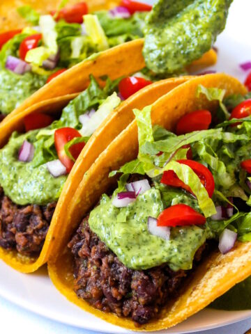 Black bean tacos cover photo