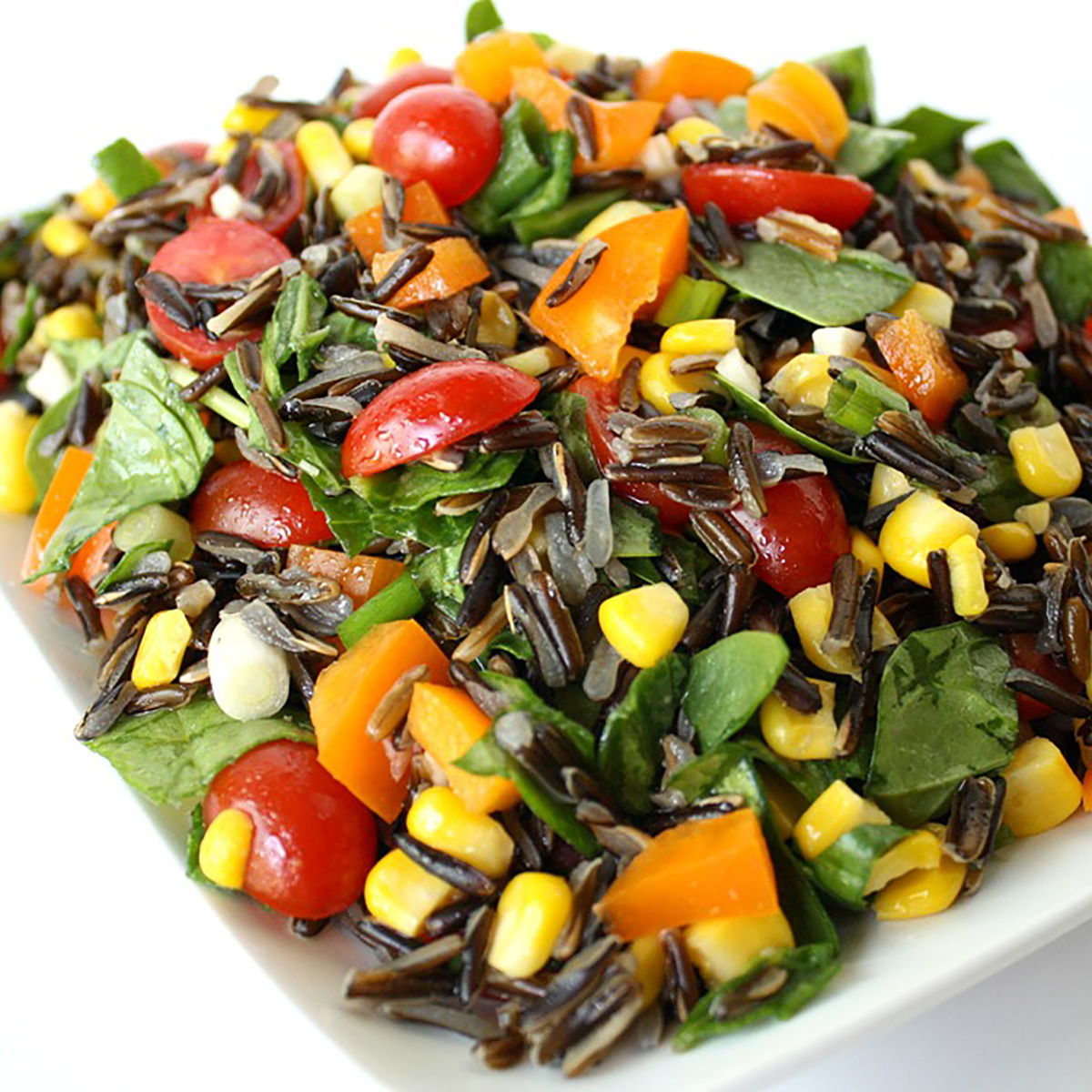 Wild Rice Spinach Salad (Vegan + Easy!) The Garden Grazer