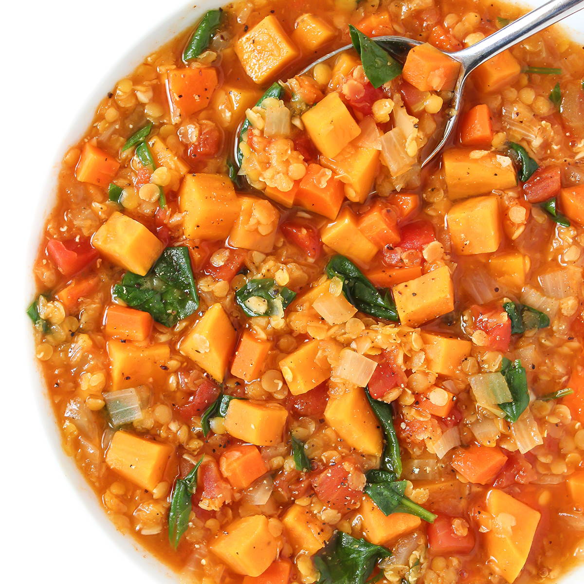 Red Lentil and Sweet Potato Stew