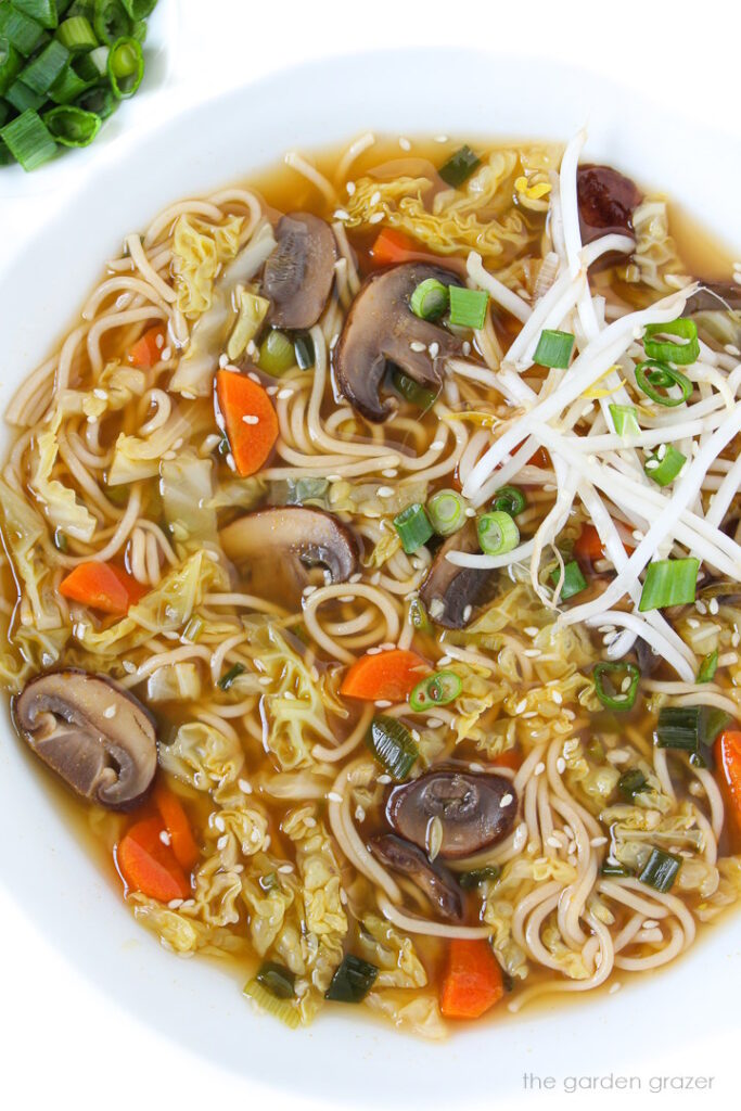 Asian Noodle Soup (Easy + Vegan!) The Garden Grazer