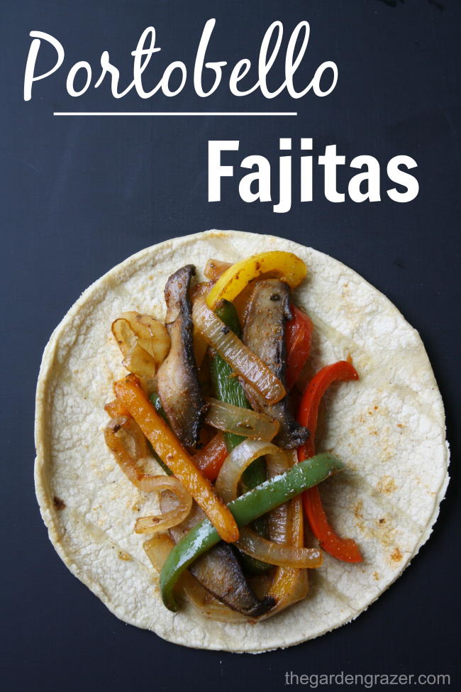Mushroom fajita photo collage