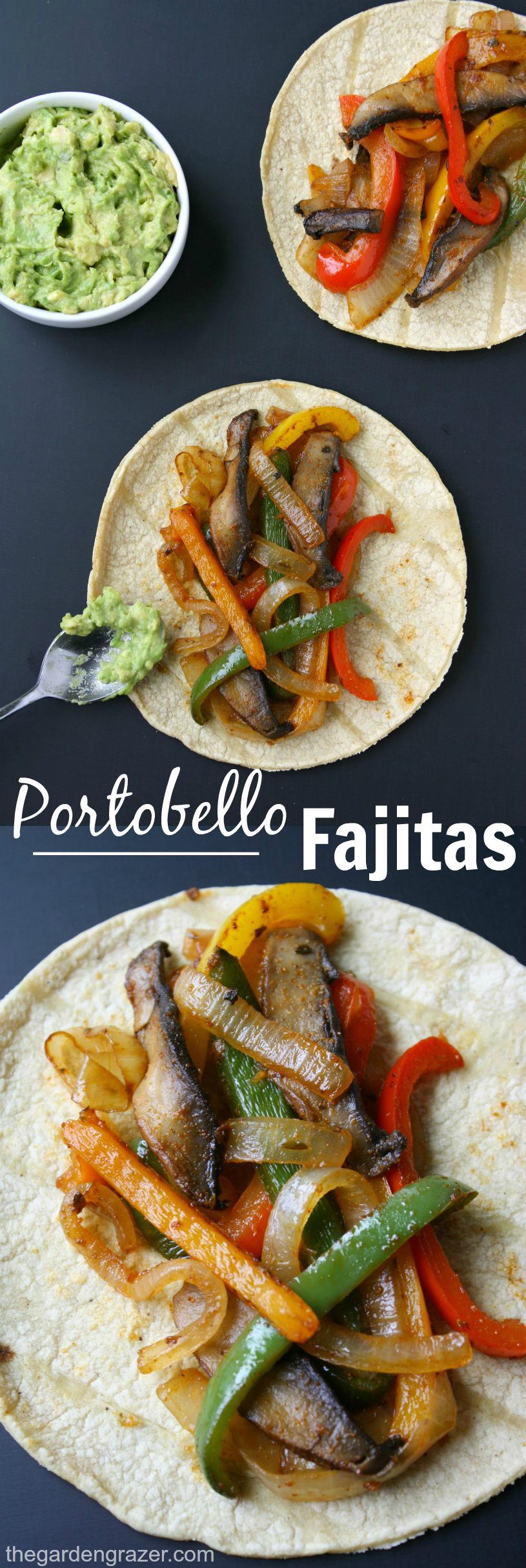 Portobello Mushroom Fajitas (Easy!) The Garden Grazer