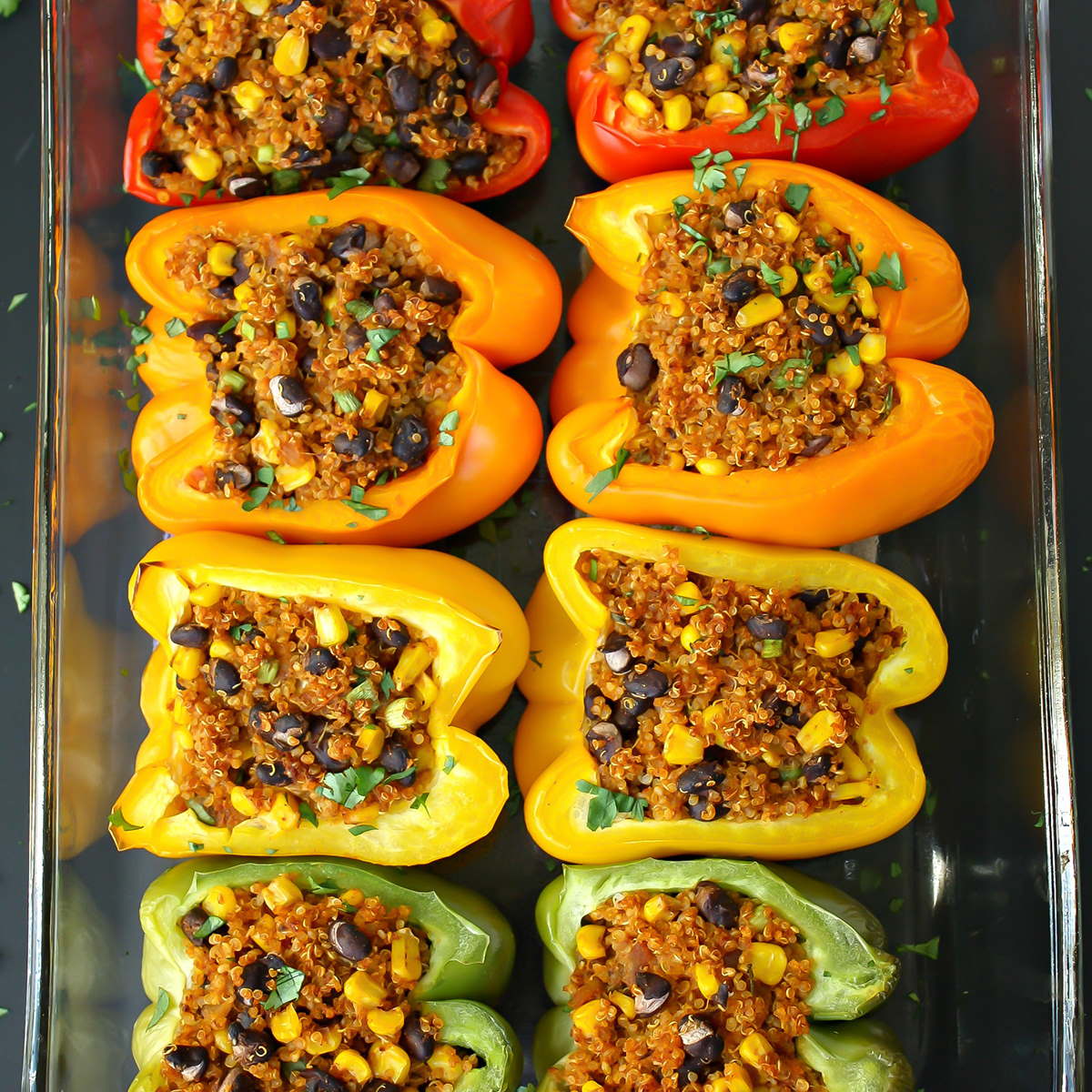 Mexican Quinoa Stuffed Peppers (Easy!) The Garden Grazer
