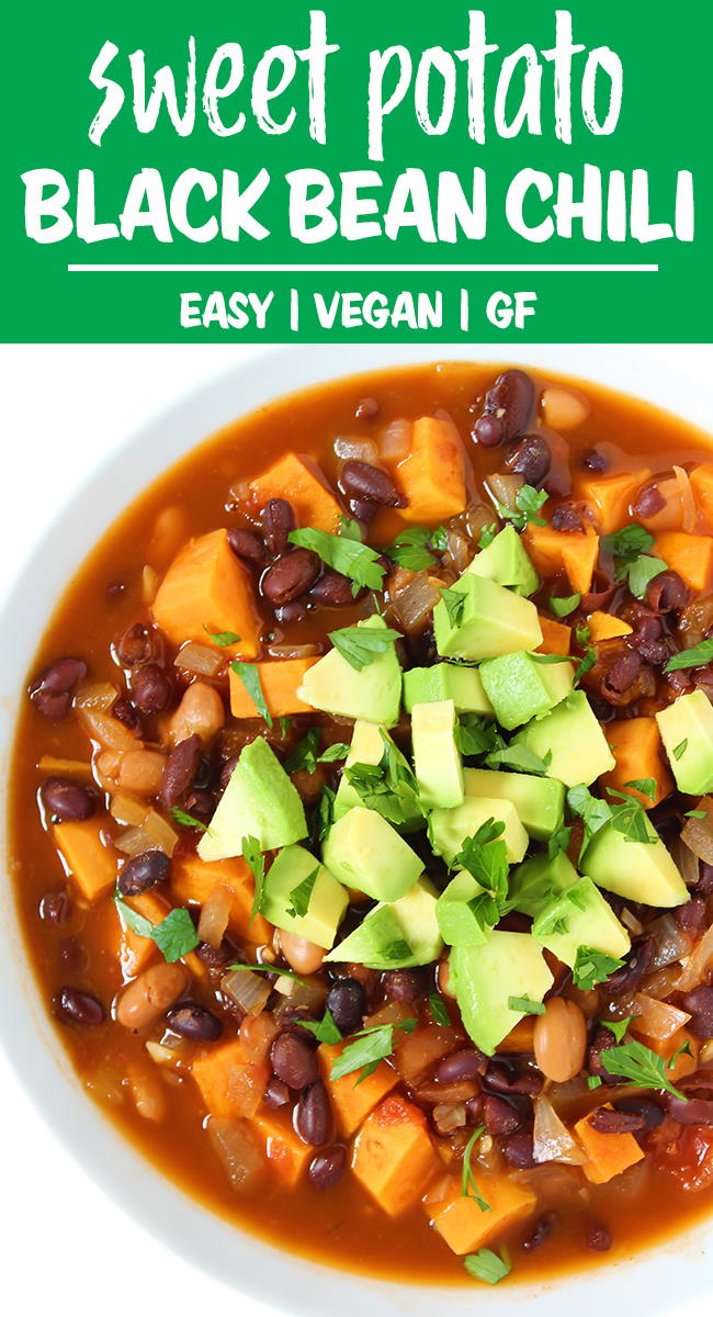 Sweet potato chili photo collage