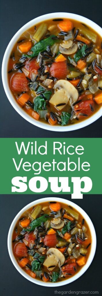 Wild Rice Vegetable Soup photo collage