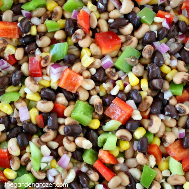 Close up photo of healthy texas caviar