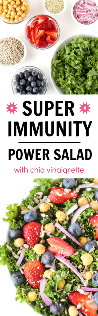 Super immunity salad photo collage