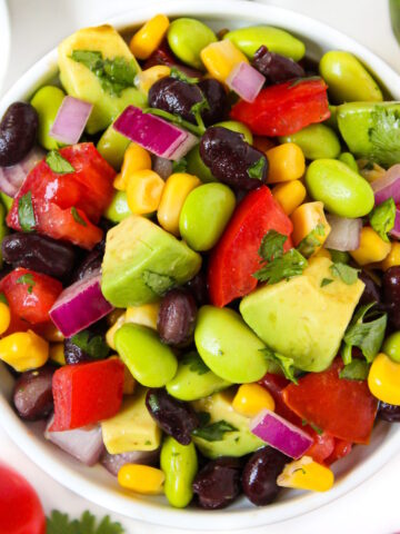 Edamame avocado salad cover photo