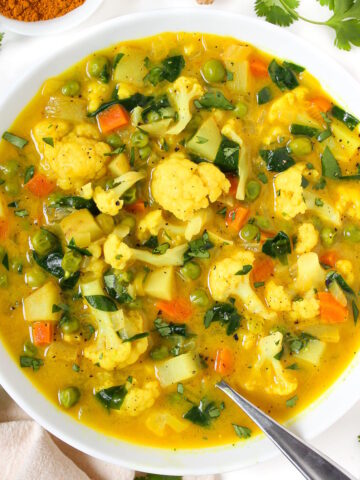 Coconut curry vegetable soup cover photo
