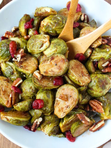 Maple balsamic Brussels sprouts cover photo