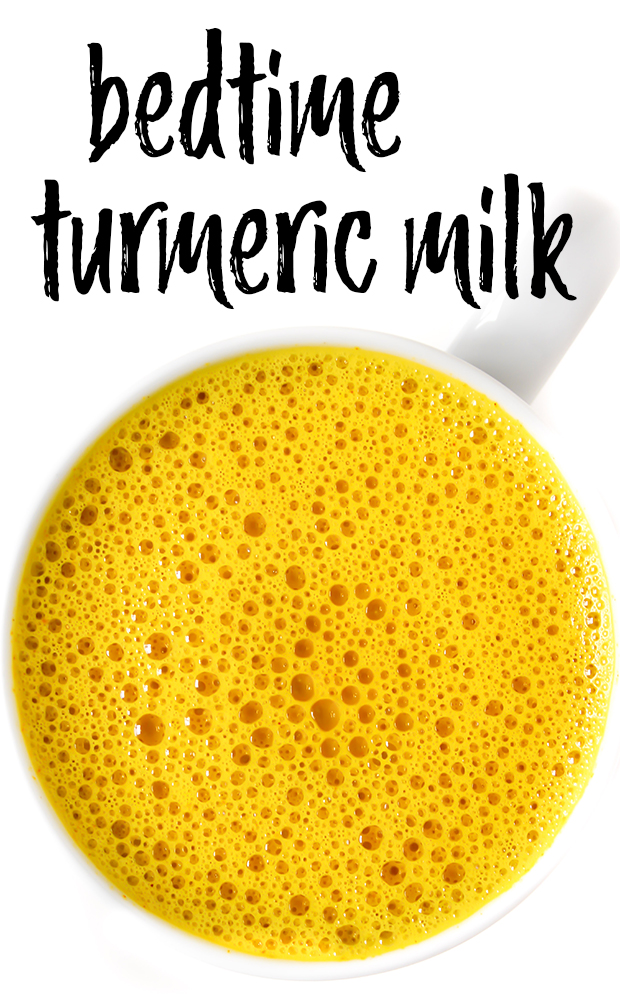 bedtime turmeric milk in a mug