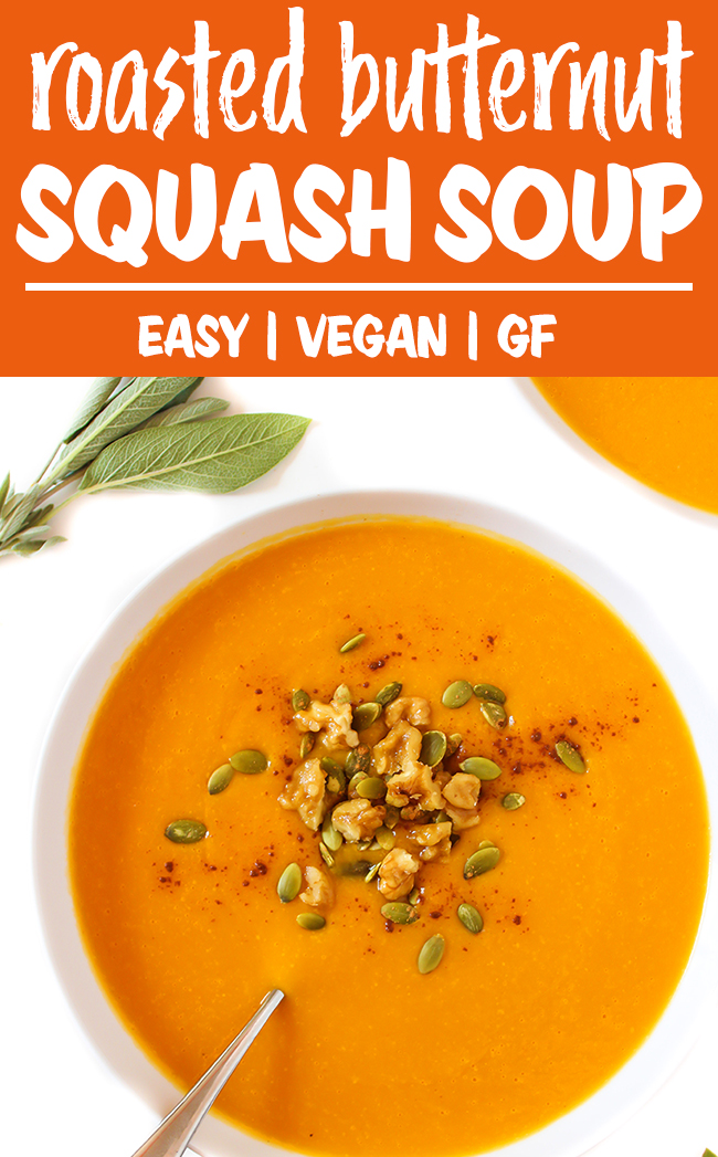 Roasted Butternut Squash Soup (Vegan) | The Garden Grazer