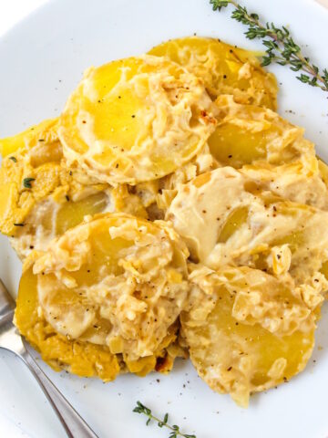 Vegan scalloped potatoes cover photo