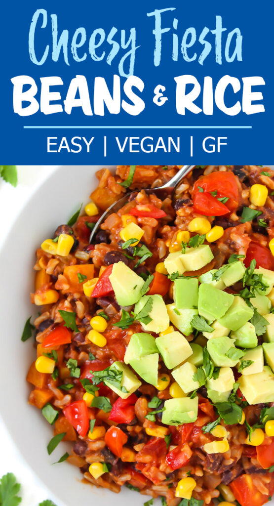 Cheesy Fiesta Beans & Rice (Vegan) | The Garden Grazer