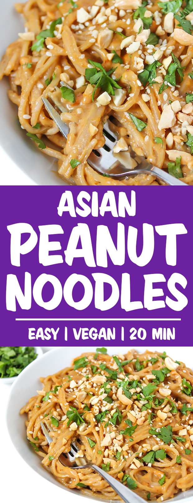 Asian Peanut Butter Noodles with Thai Peanut Sauce