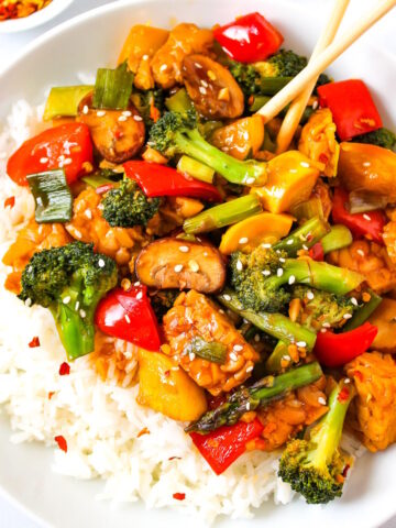 Teriyaki vegetable stir fry cover photo