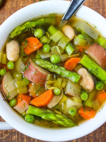 Spring minestrone soup cover photo