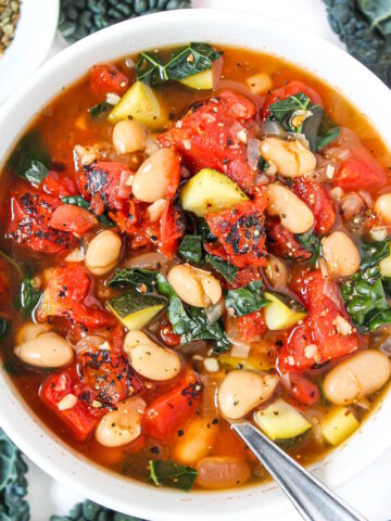 White bean tomato soup cover