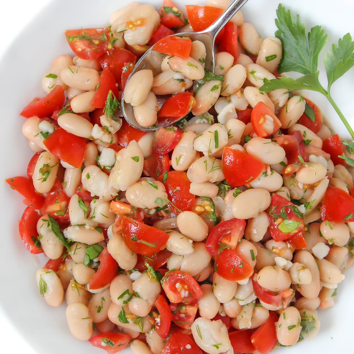White Bean Tomato Salad (10 Minute!) The Garden Grazer