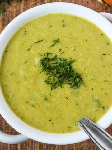 Vegan broccoli potato soup cover photo