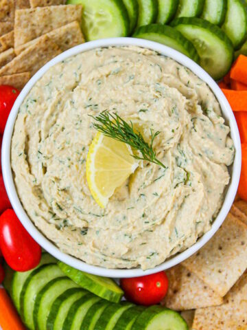 Lemon dill hummus cover photo