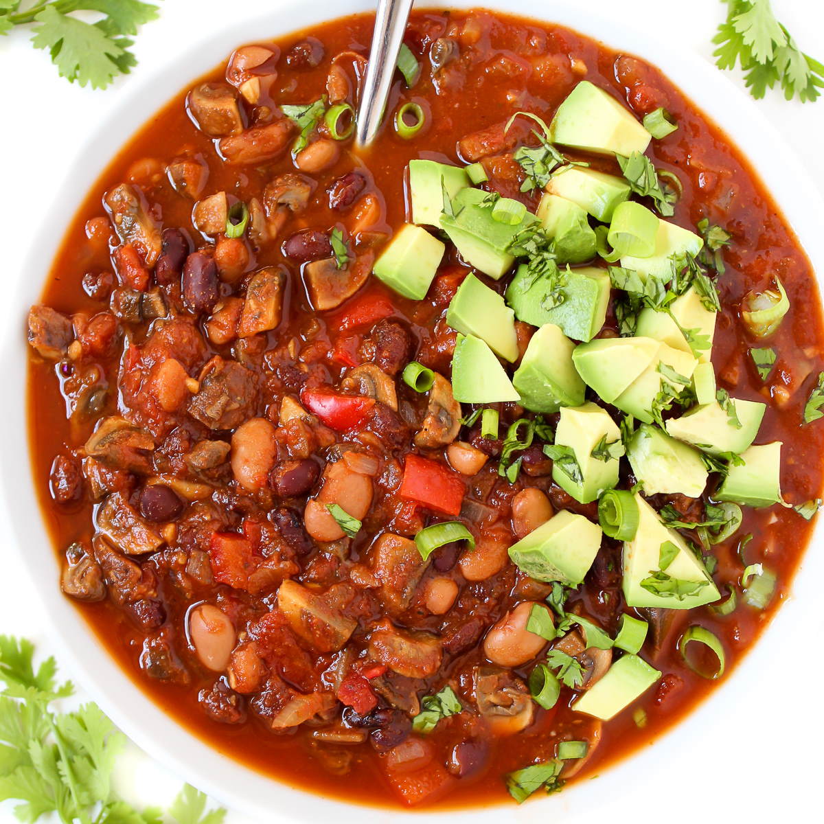 Mushroom Chili Easy Vegan The Garden Grazer