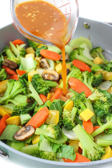 Vegan Stir Fry Sauce (Easy!) - The Garden Grazer
