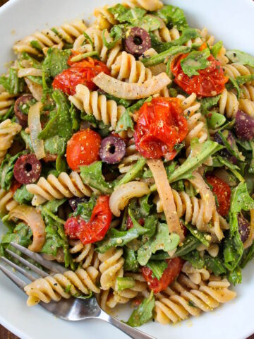 Arugula pasta salad cover photo