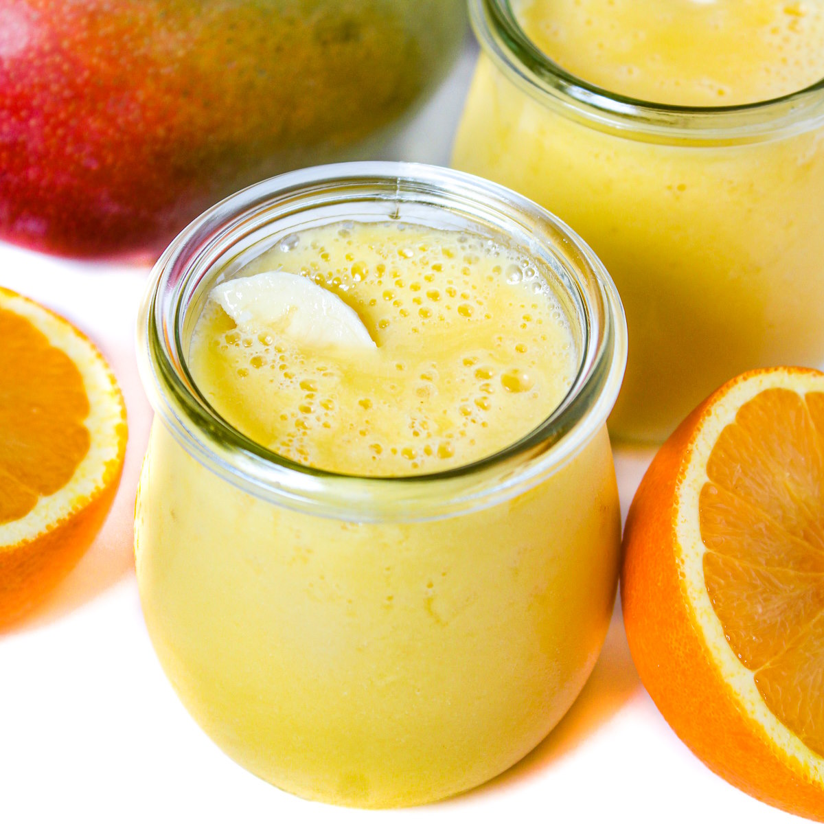 Mango Smoothie (So Creamy!) - Fit Foodie Finds