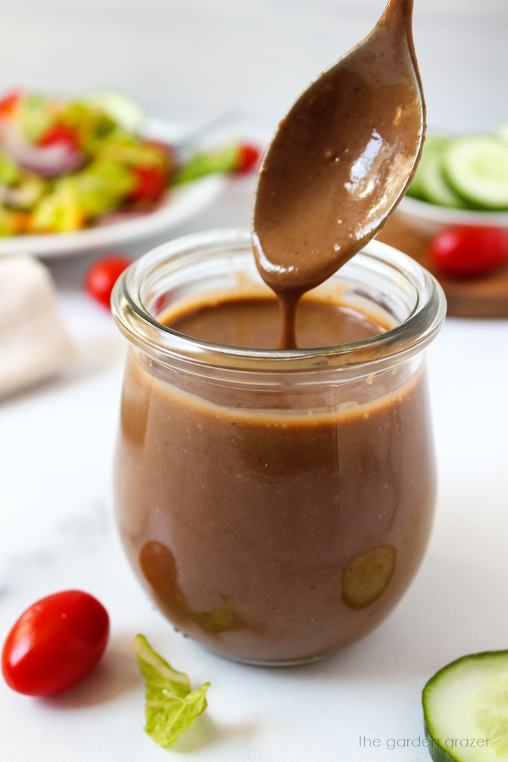 Creamy Balsamic Dressing (Oil-Free!)
