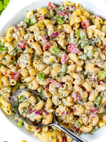 Vegan macaroni salad cover