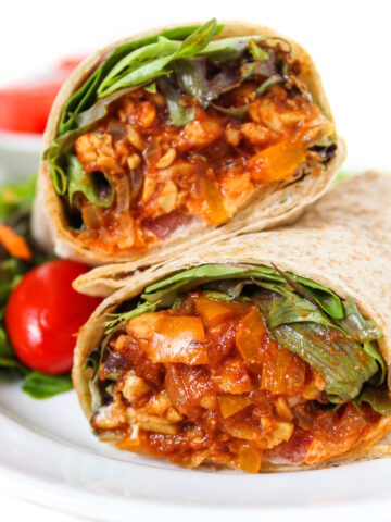 BBQ tempeh wrap cover photo