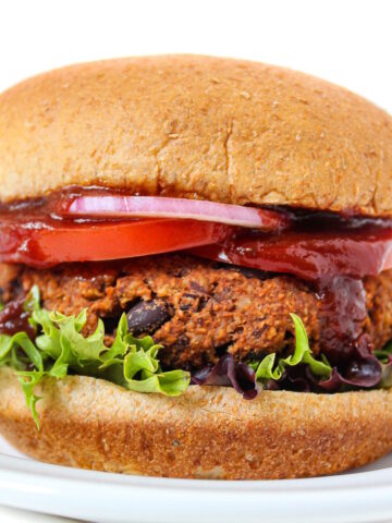 Black bean walnut burger cover photo