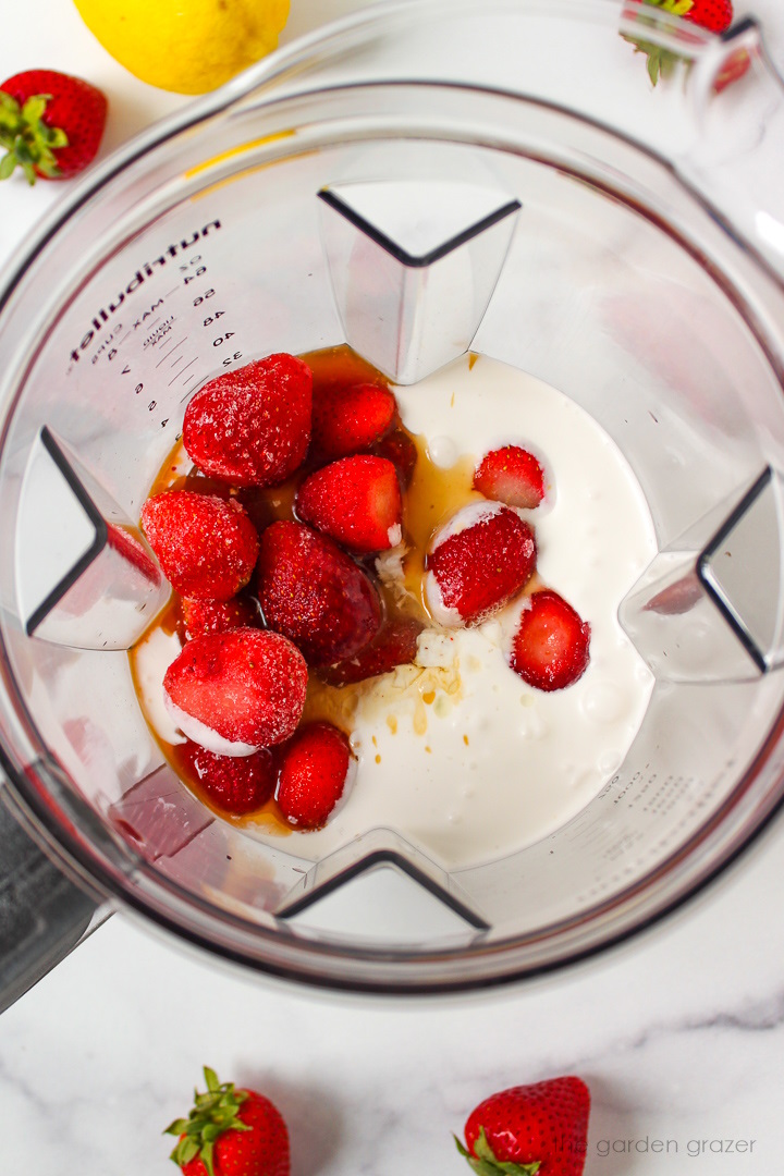 Strawberry Cream Popsicles (Dairy-Free!) - The Garden Grazer