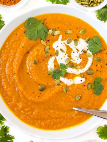 Pumpkin curry soup cover photo
