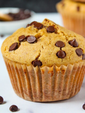 Vegan chocolate chip muffins cover photo