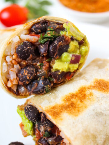 Black bean burrito cover photo