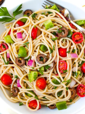Spaghetti pasta salad cover photo