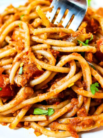 Taco spaghetti recipe cover photo