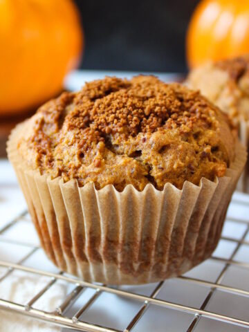 Vegan pumpkin muffins cover photo